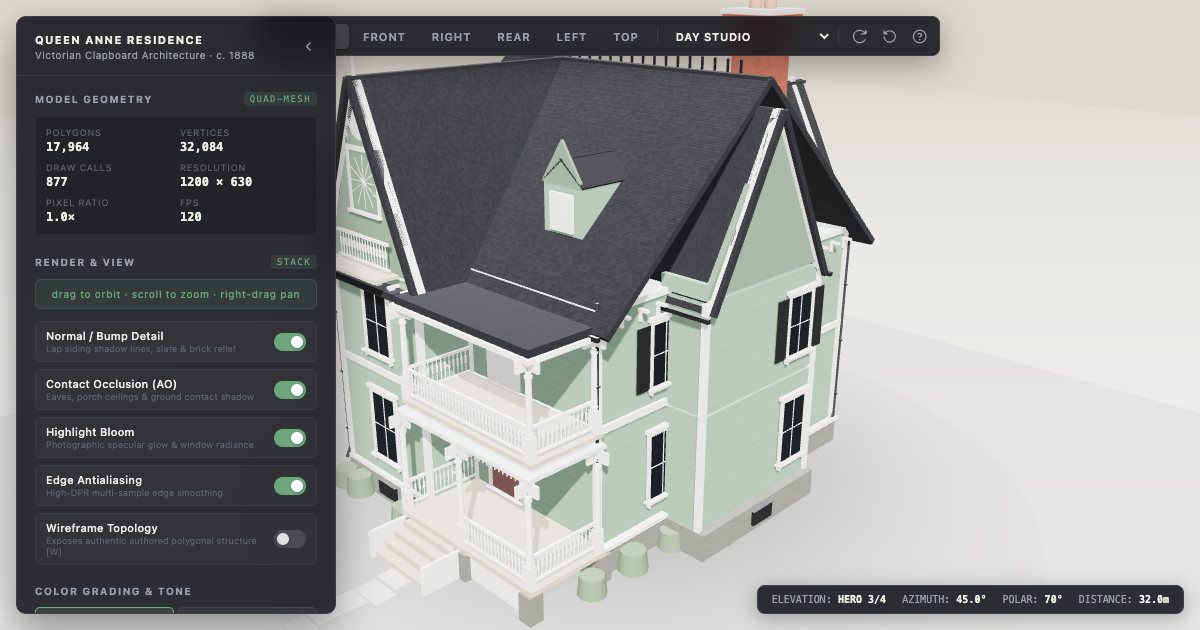 Screenshot of the 3D House demo