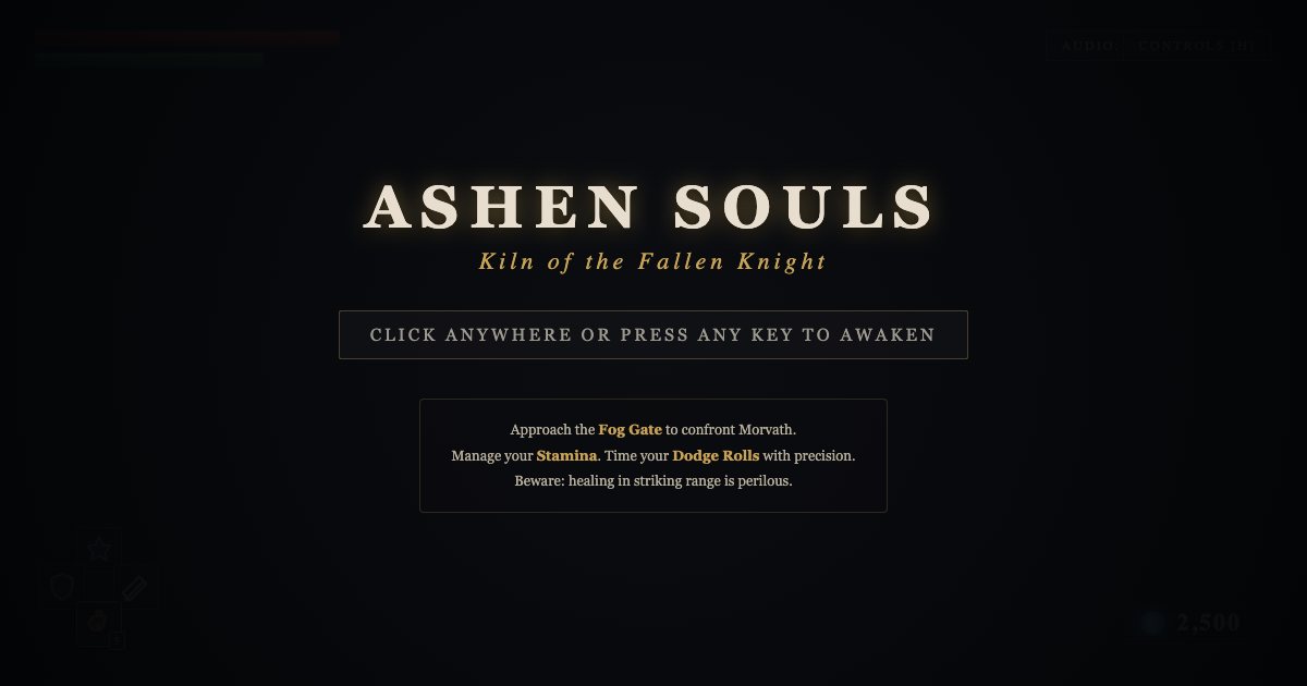 Screenshot of the Ashen Souls demo