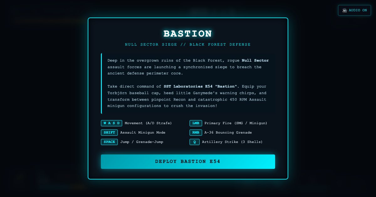 Screenshot of the Bastion Null Sector Siege demo