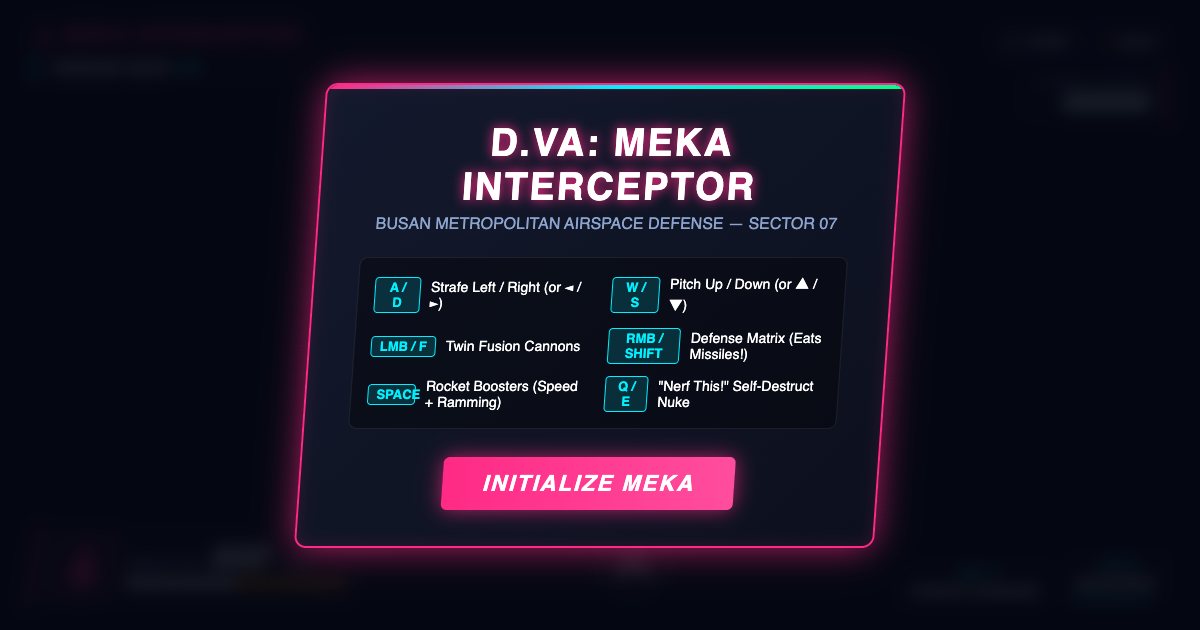 Screenshot of the Dva Meka Interceptor demo