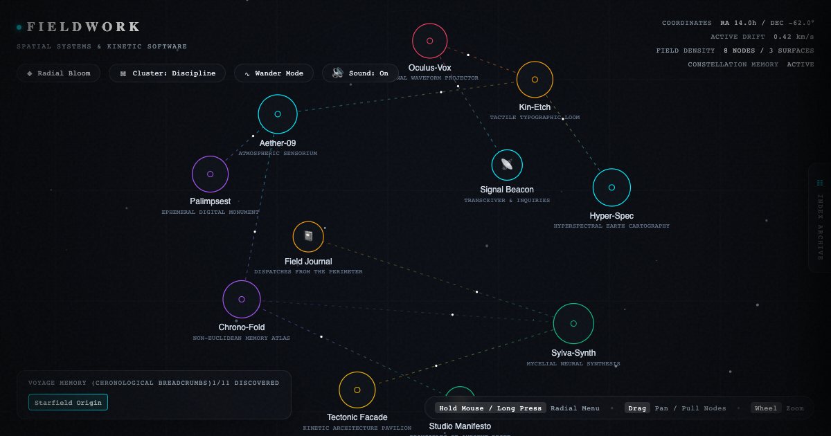 Screenshot of the Experimental Navigation Studio demo