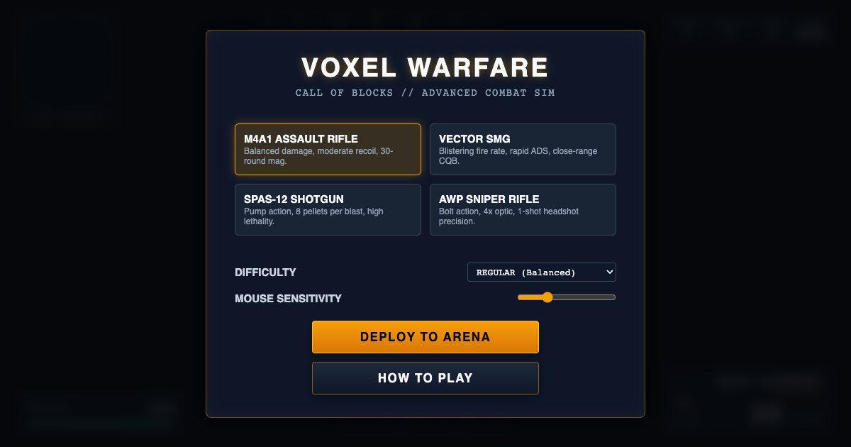 Screenshot of the First Person Shooter demo