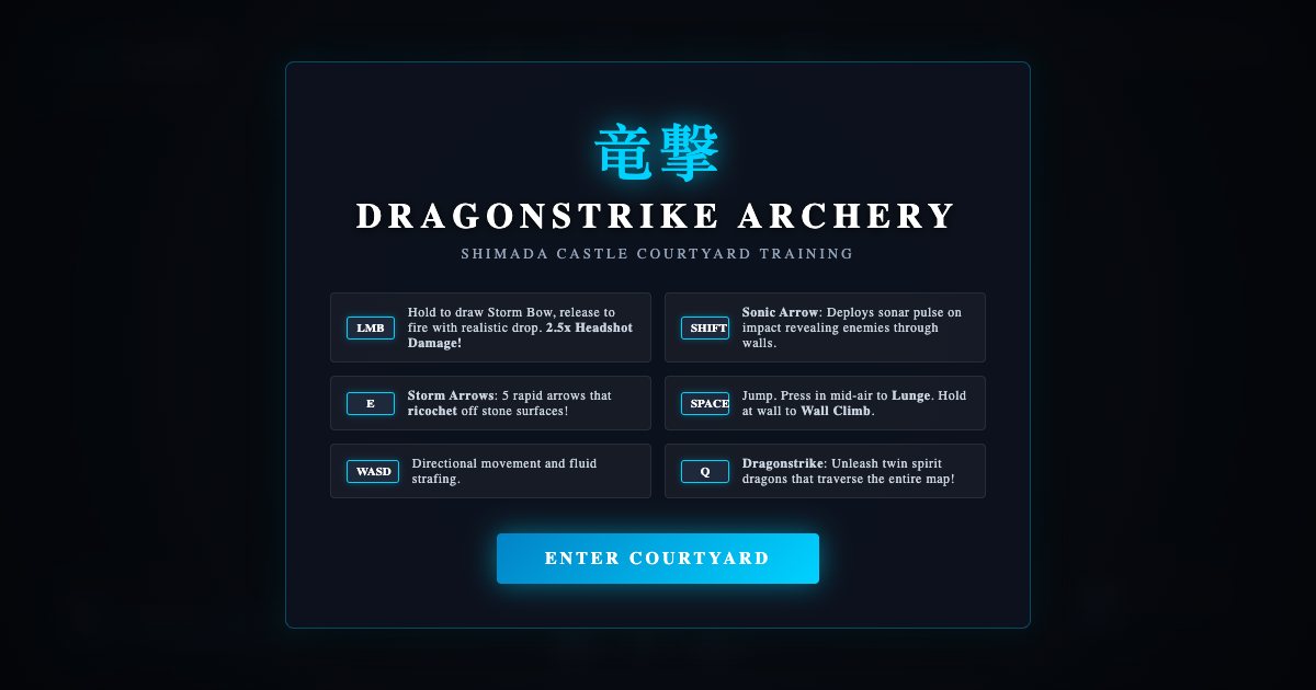 Screenshot of the Hanzo Dragonstrike Archery demo
