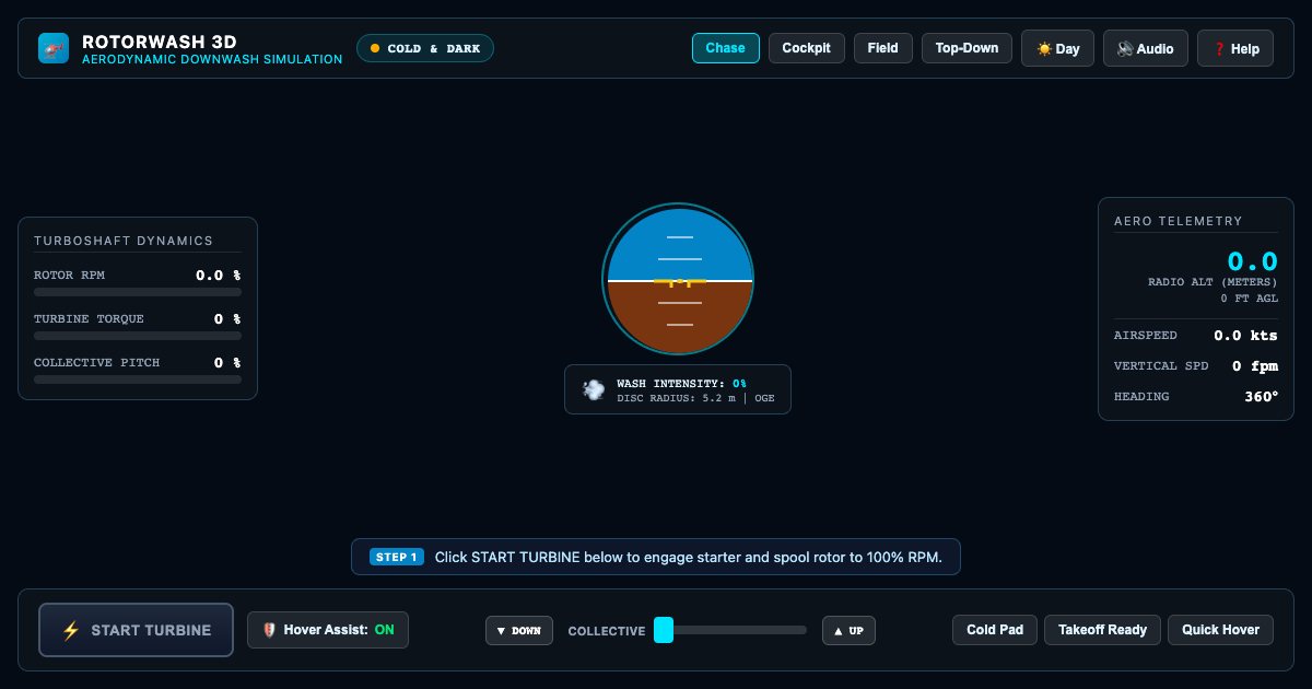 Screenshot of the Helicopter Sim demo