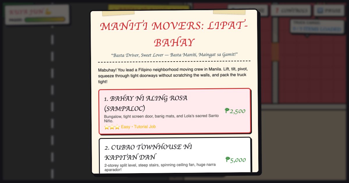Screenshot of the Maniti Movers demo