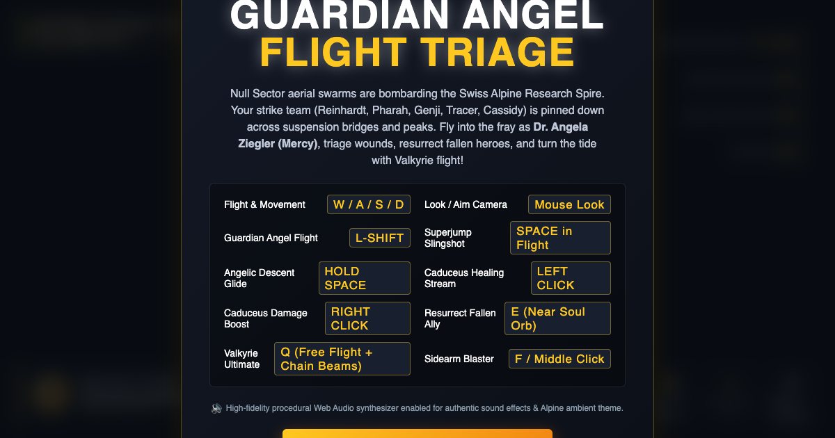 Screenshot of the Mercy Guardian Angel Flight Triage demo