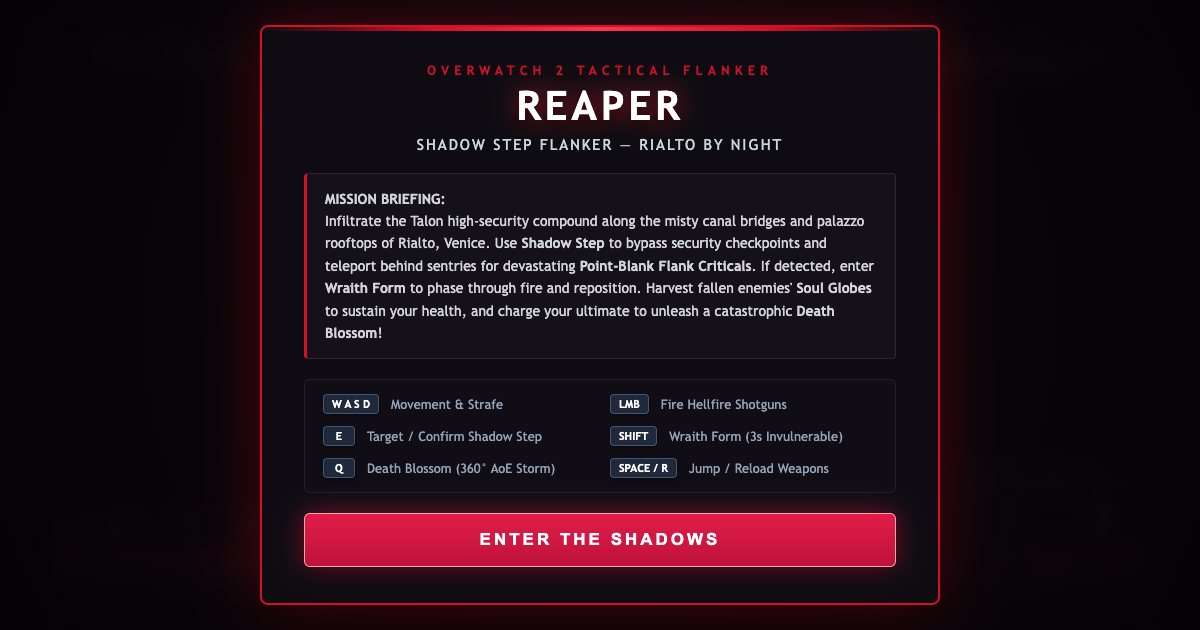 Screenshot of the Reaper Shadow Step Flanker demo
