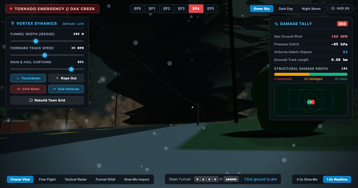 Screenshot of the Tornado demo