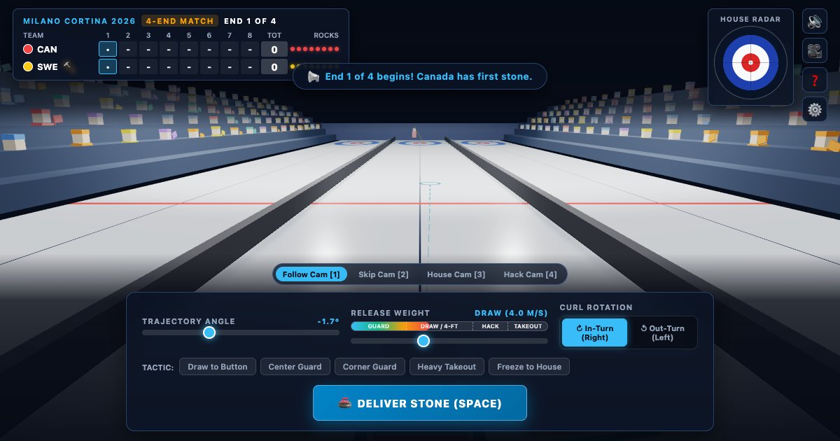 Screenshot of the Voxel Curling demo