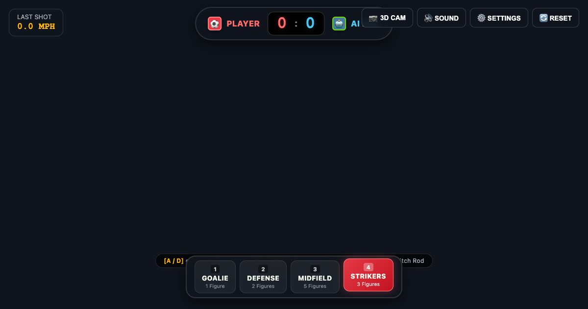 Screenshot of the Voxel Foosball demo