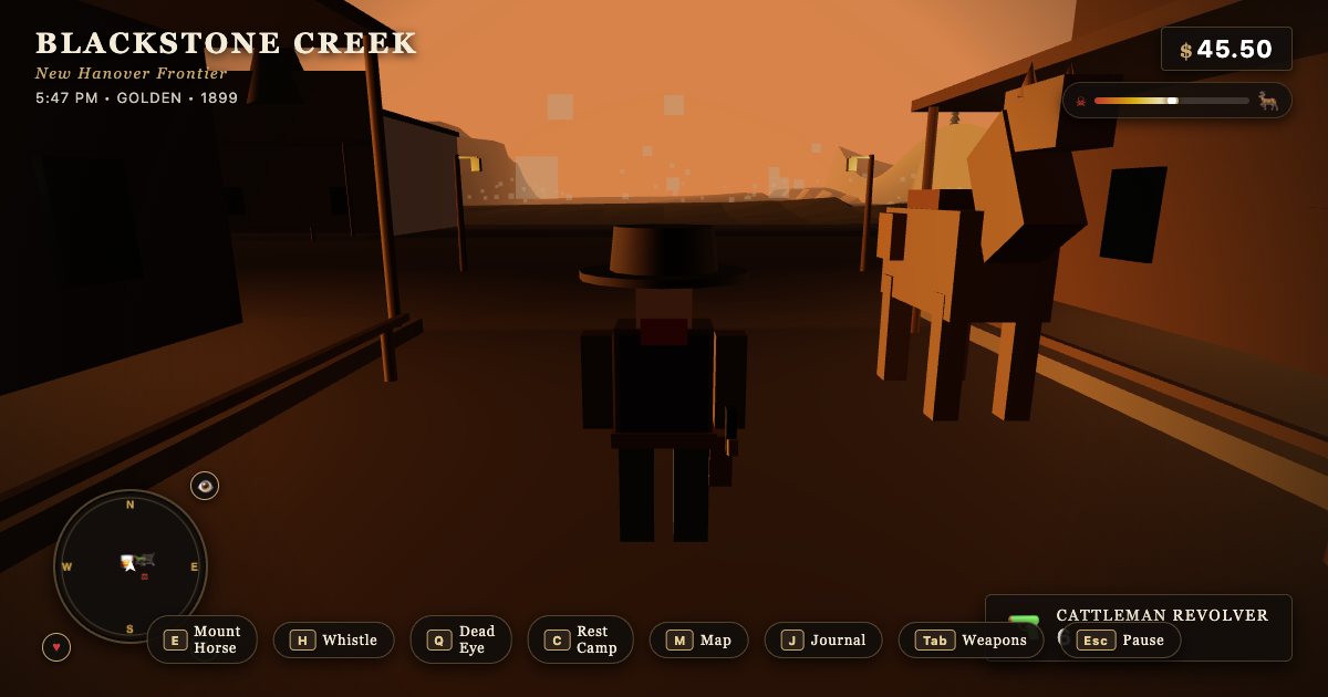 Screenshot of the Western Open World demo
