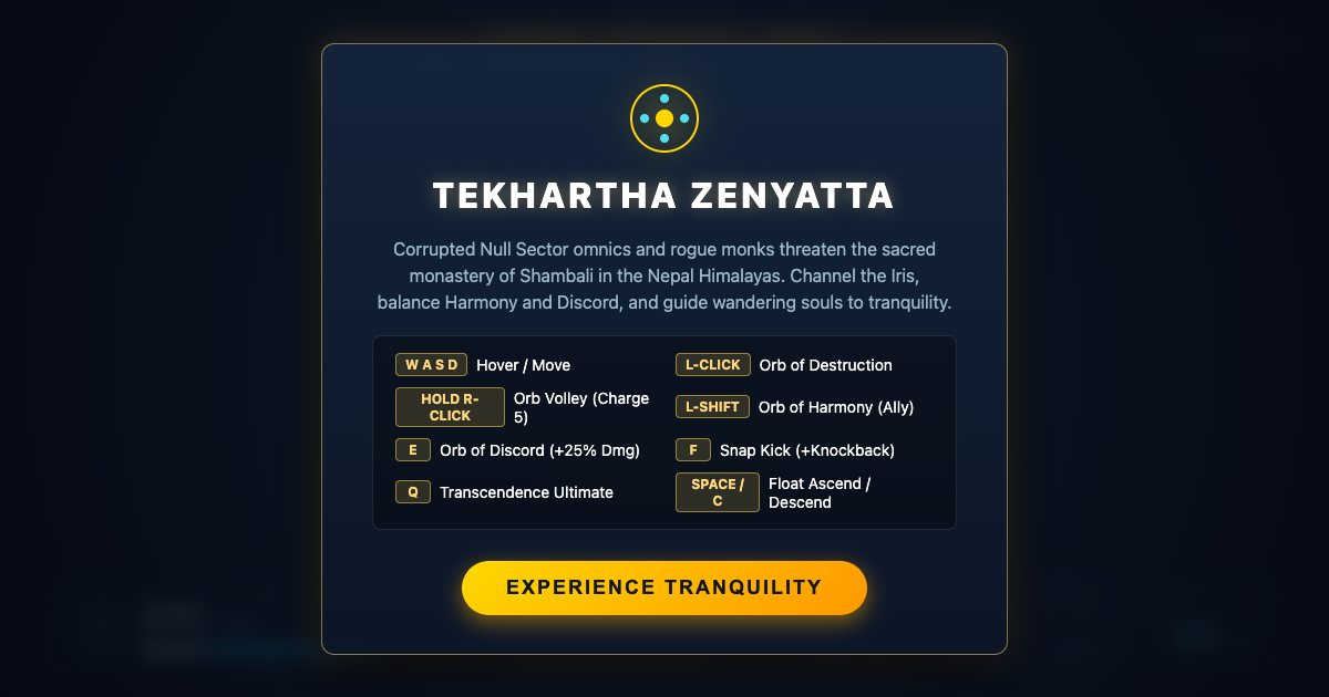 Screenshot of the Zenyatta Iris Orb Harmony demo